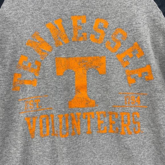 Pro Edge Shirt Womens Medium Gray Black Raglan Sleeve Tennessee Volunteers - Picture 4 of 9